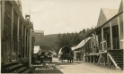Covered wagon at Barkerville BC, during the gold rush of the 1930s.