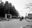 Arch at entrance to Central Park, Burnaby, BC in the 1920s or early 1930s