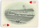 The 5 of hearts card shows the swing bridge across the Fraser River between New Westminster and Surrey. it opened in 1904 (perhaps the occasion is pictured here?)